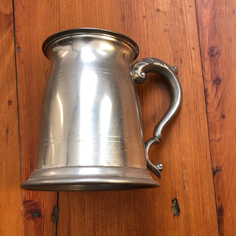 Vintage Leonard Eales of Sheffield Pewter Tankard